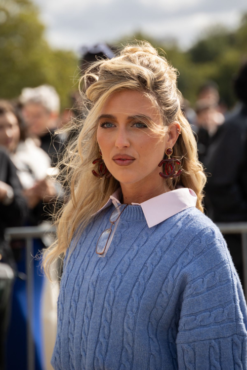 Leonie Hanne and Emili Sindlev at Loewe Fashion Show, Paris, September 2024 1