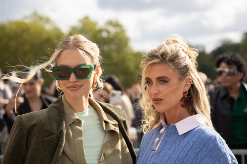 Leonie Hanne and Emili Sindlev at Loewe Fashion Show, Paris, September 2024 4