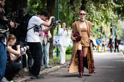 Leonie Hanne Outside Gucci Fashion Show at Milan Fashion Week 3