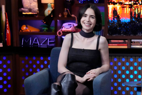 Lily Collins and Ashley Park at Watch What Happens Live 1