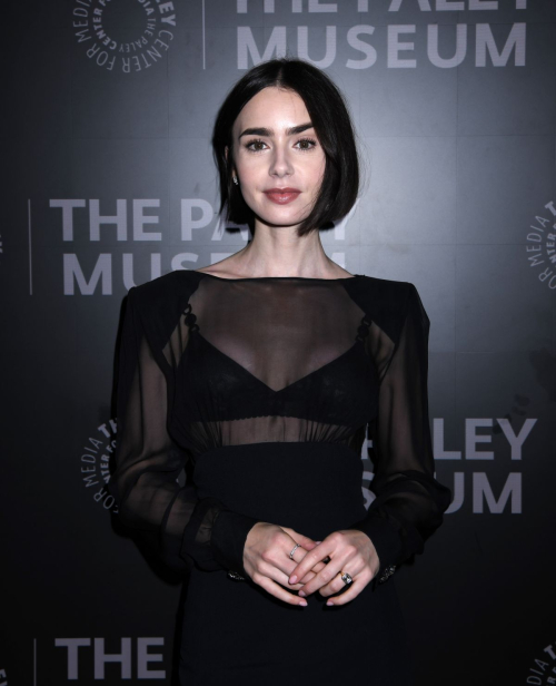 Lily Collins at Emily in Paris Screening at Paley Center in New York 2