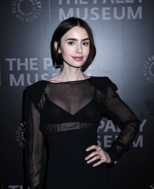 Lily Collins at Emily in Paris Screening at Paley Center in New York 4