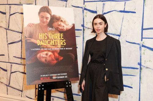 Lily Collins at His Three Daughters Special Screening, London 2024 1