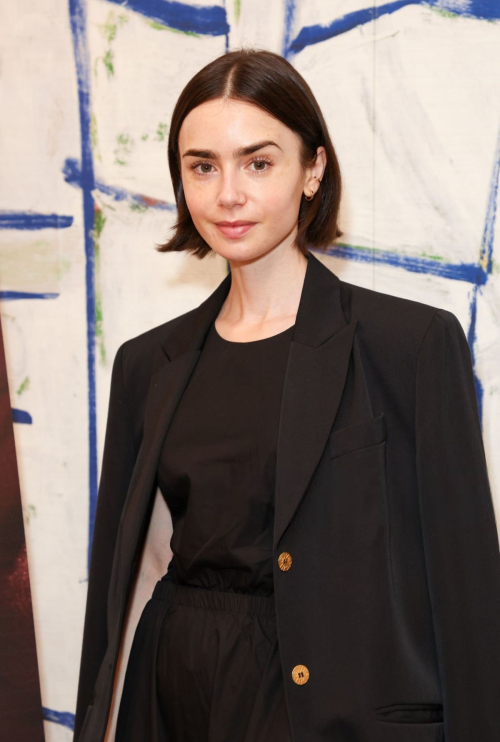 Lily Collins at His Three Daughters Special Screening, London 2024 6