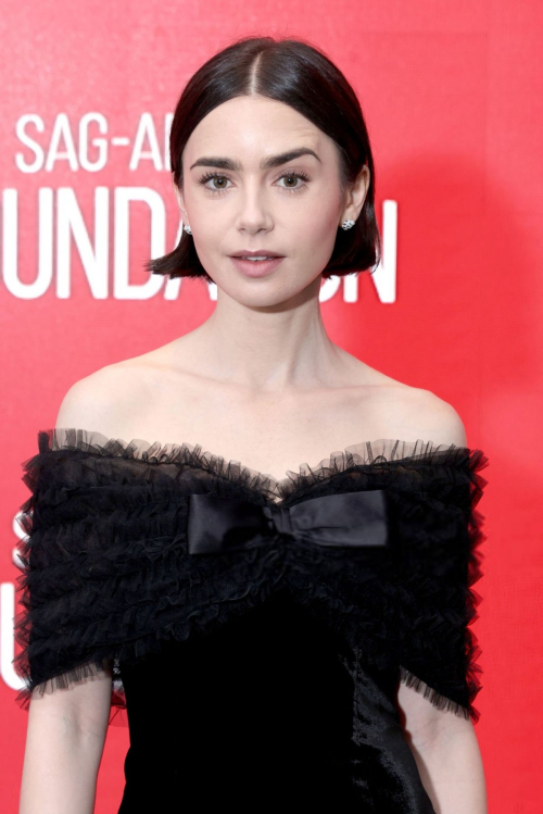 Lily Collins at SAG-AFTRA Foundation Conversation for Emily in Paris in New York 1