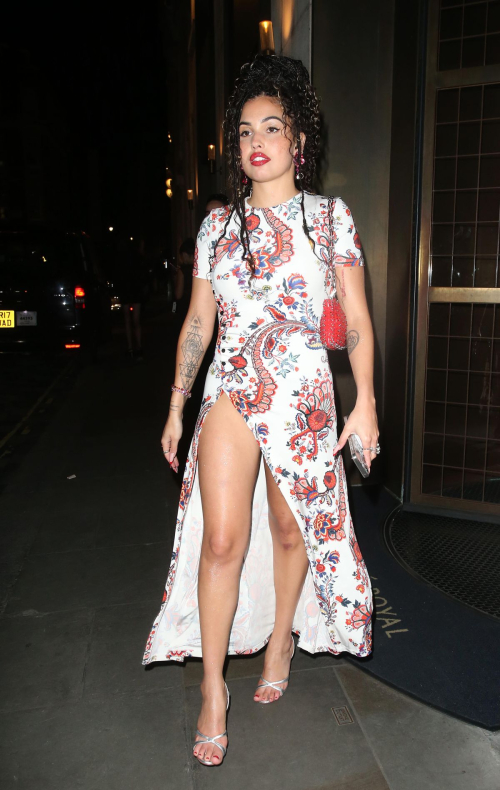 Mabel Leaves British Vogue and Rabanne London Fashion Week Party 5