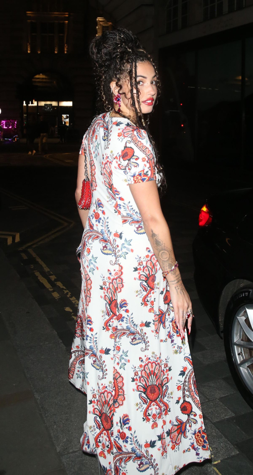 Mabel Leaves British Vogue and Rabanne London Fashion Week Party 6