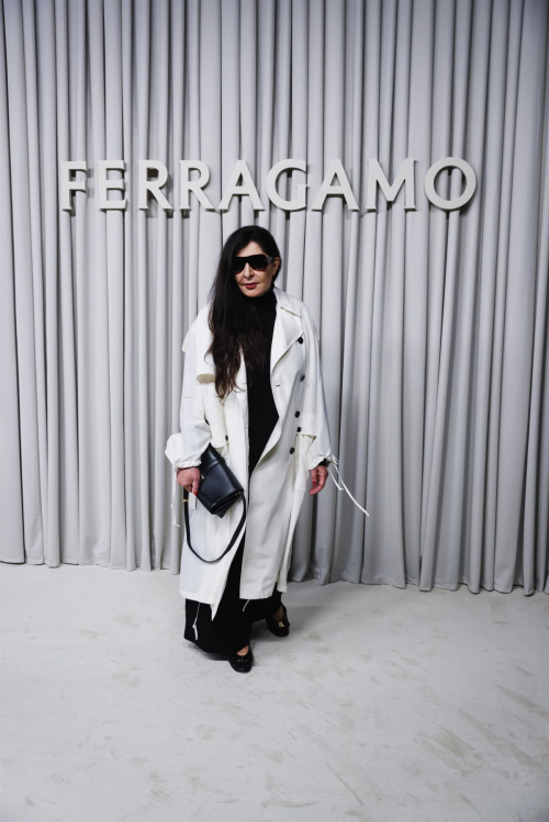 Marina Abramovic at Ferragamo Show at Milan Fashion Week 1