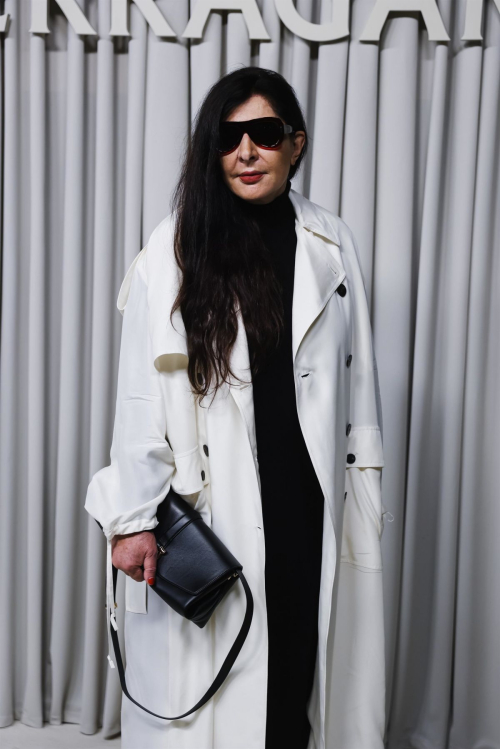 Marina Abramovic at Ferragamo Show at Milan Fashion Week 2