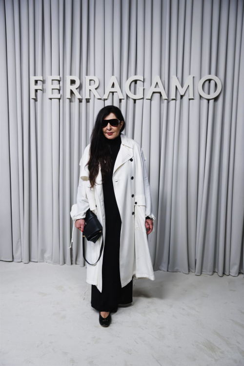 Marina Abramovic at Ferragamo Show at Milan Fashion Week 3