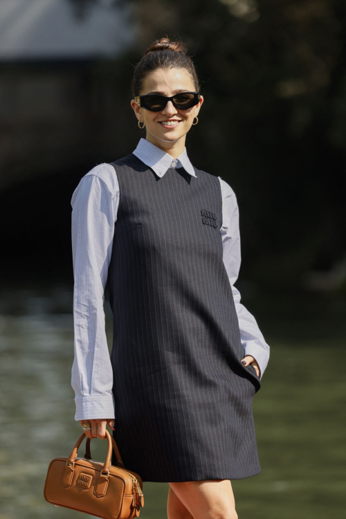 Marisa Abela Arrives at Hotel Excelsior, Venice Film Festival 2024