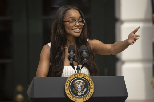 Marsai Martin Speaks at White House Brunch Celebrating Black Excellence in Washington DC 1