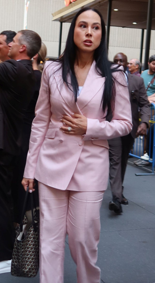 Meena Harris and Grace Hightower Out at Times Square New York 1