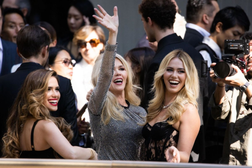 Michelle, Sara, and Irina Barrocas at Dolce & Gabbana Show in Milan 2