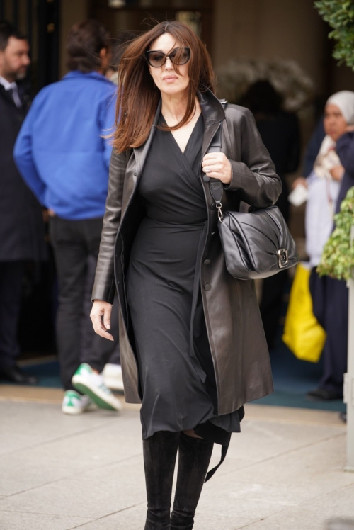 Monica Bellucci Leaves Hotel in Paris, September 2024 1