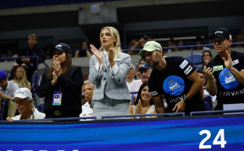 Morgan Riddle Cheers for Taylor Fritz at Arthur Ashe Stadium, New York 1