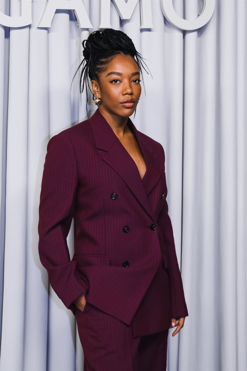 Naomi Ackie at Ferragamo Show at Milan Fashion Week