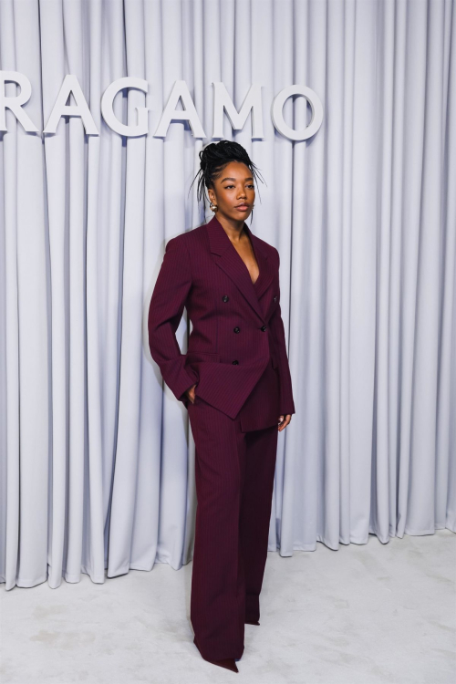 Naomi Ackie at Ferragamo Show at Milan Fashion Week 1