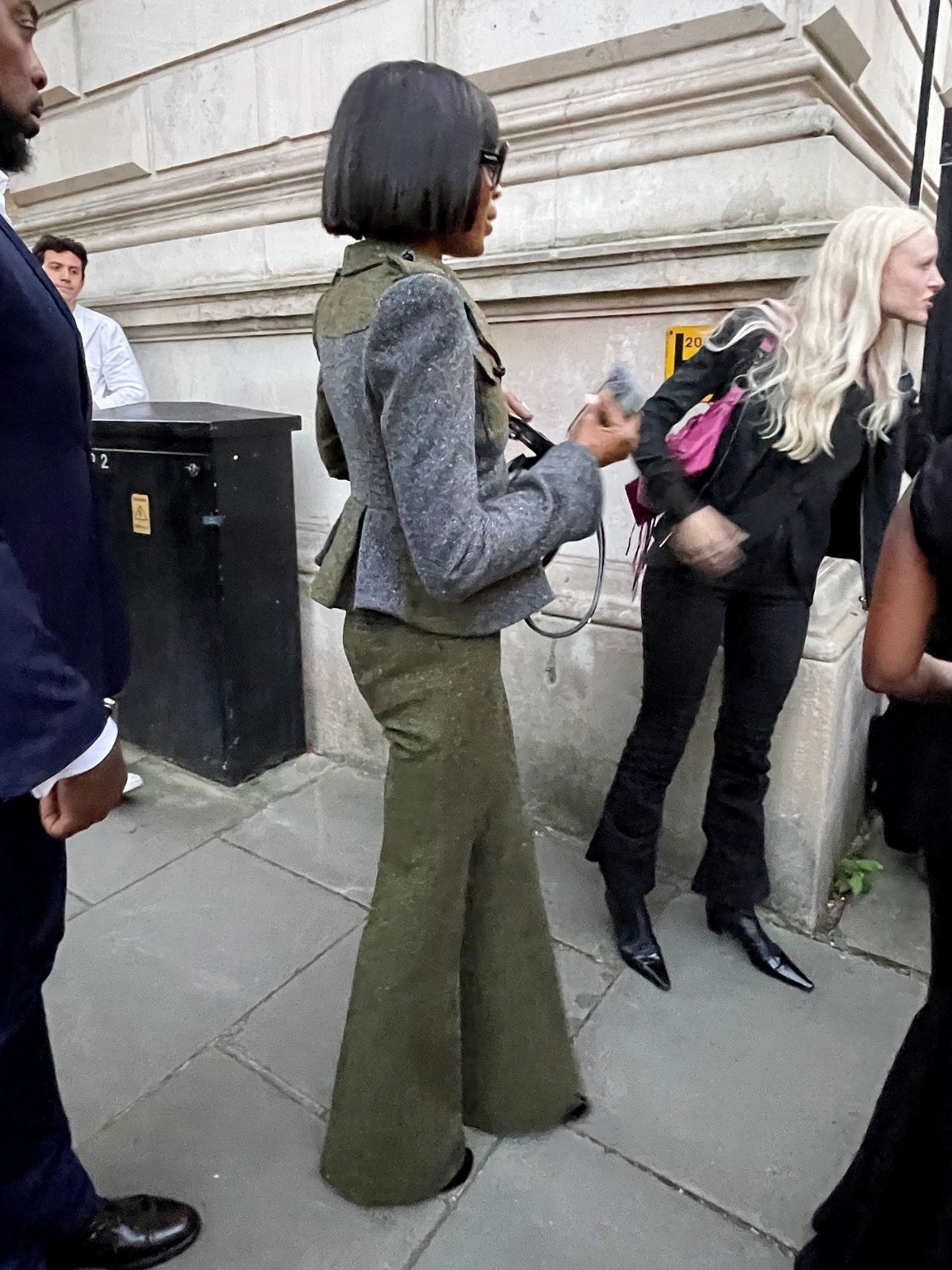 Naomi Campbell at 10 Downing Street to Mark 40 Years of London Fashion Week