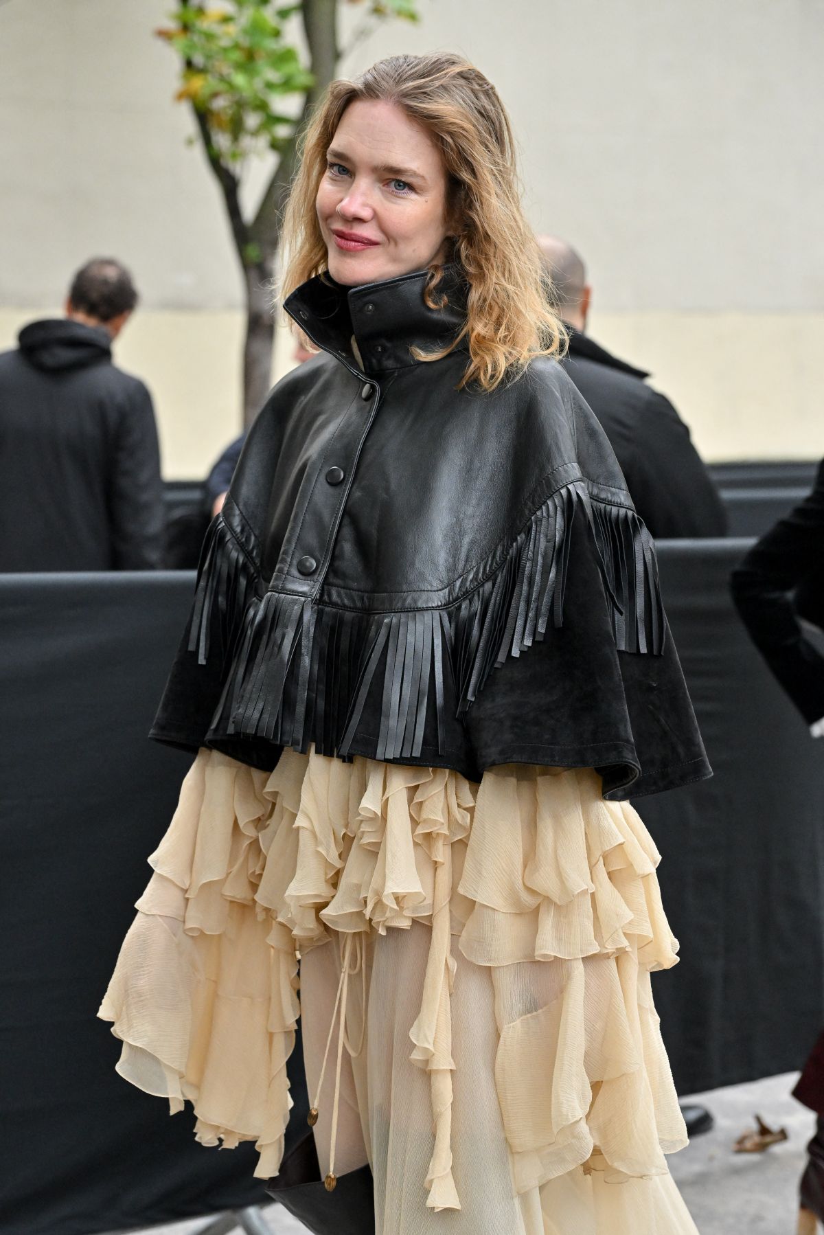 Natalia Vodianova Arrives at Chloe Show, Paris Fashion Week, September 2024