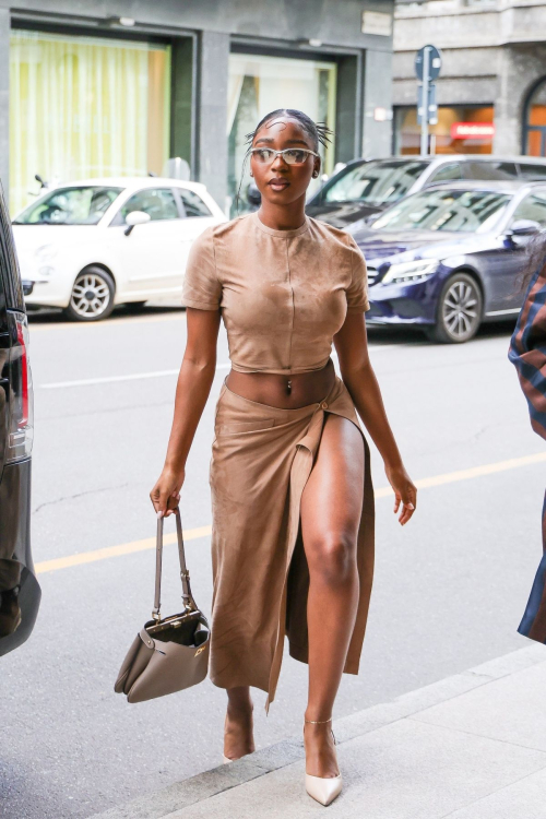 Normani Kordei Arrives at Her Hotel in Milan 1