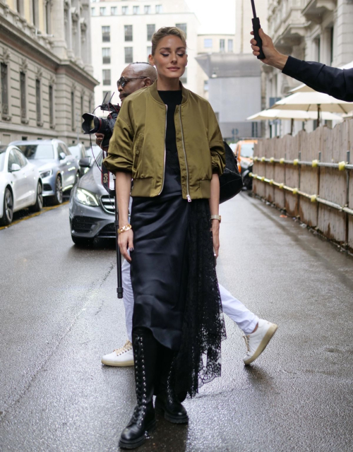 Olivia Palermo Arrives at Del Core Fashion Show at Milan Fashion Week