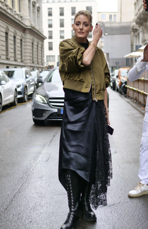 Olivia Palermo Arrives at Del Core Fashion Show at Milan Fashion Week 1