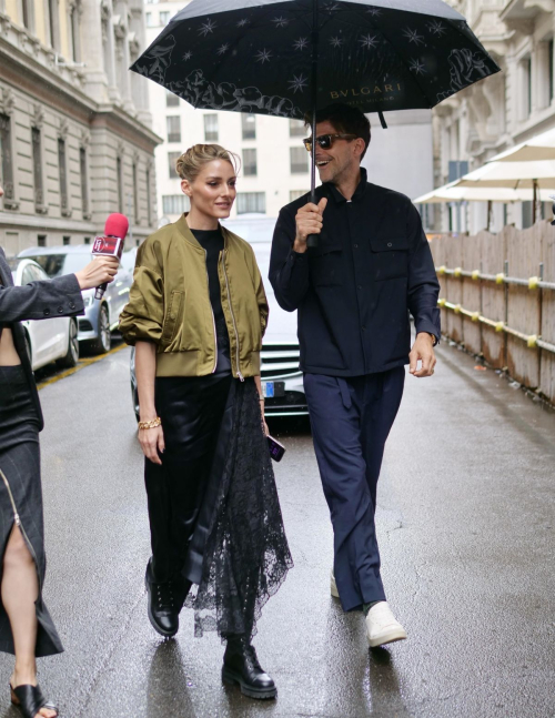 Olivia Palermo Arrives at Del Core Fashion Show at Milan Fashion Week 5