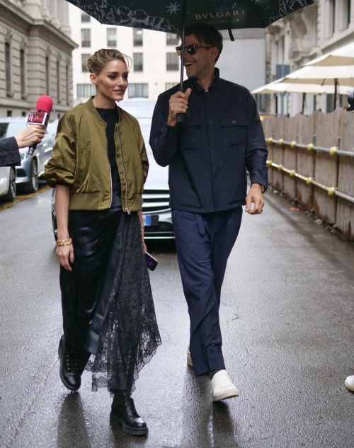 Olivia Palermo Arrives at Del Core Fashion Show at Milan Fashion Week 6