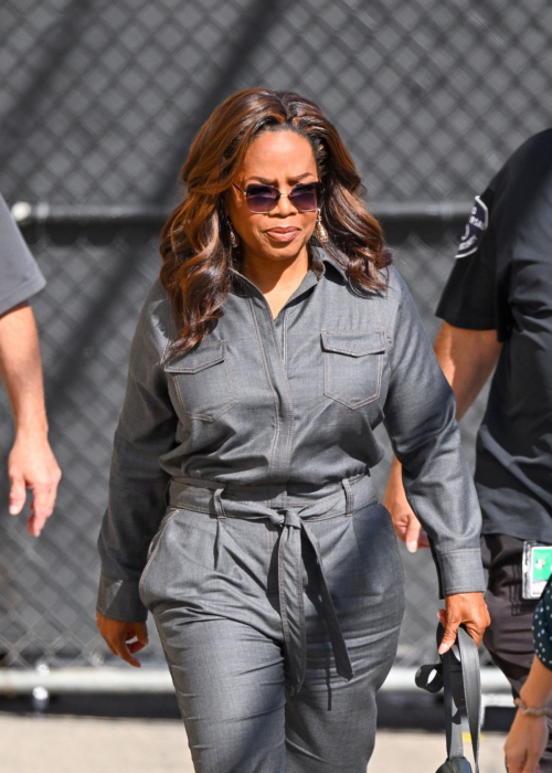 Oprah Winfrey Arrives at Jimmy Kimmel Live in Hollywood 4