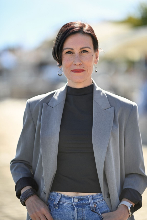 Ovidie at Des Gens Bien Ordinaires Photocall at La Rochelle Fiction Festival 3