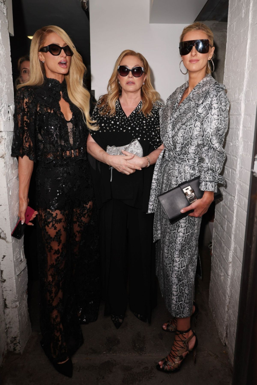 Paris, Nicky, and Kathy Hilton at Alice + Olivia Fashion Show, New York 3