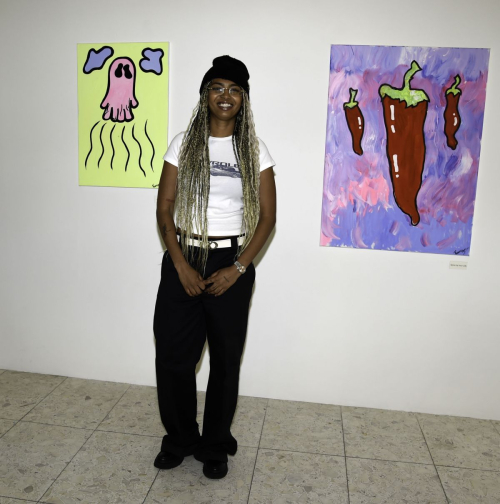 Phoenix Brown Holds Art Exhibition Emosh Soho London 2