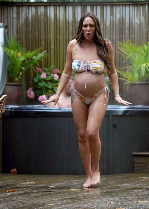 Pregnant Charlotte Crosby in Bikini at Ramside Hall, September 2024 1