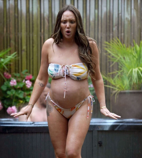 Pregnant Charlotte Crosby in Bikini at Ramside Hall, September 2024 4