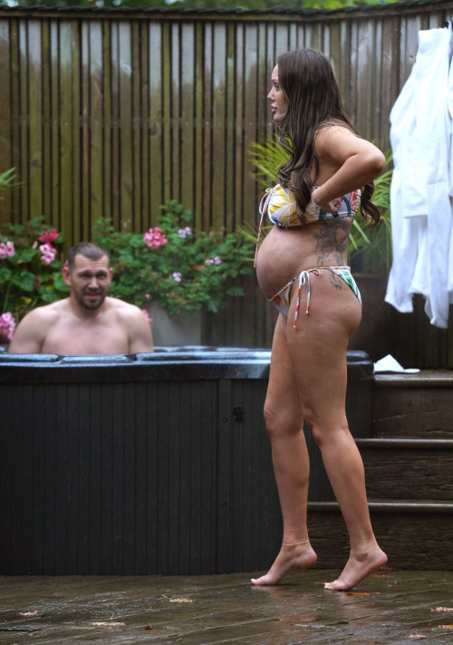 Pregnant Charlotte Crosby in Bikini at Ramside Hall, September 2024 5