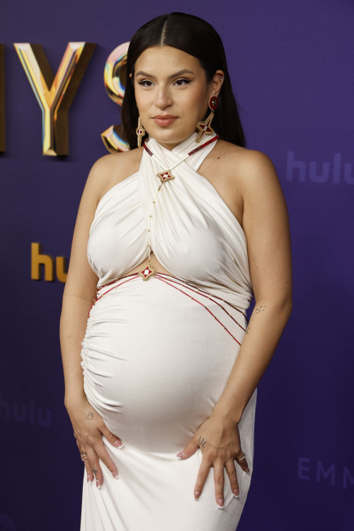 Pregnant Paulina Alexis at 76th Emmy Awards at Peacock Theatre in Los Angeles