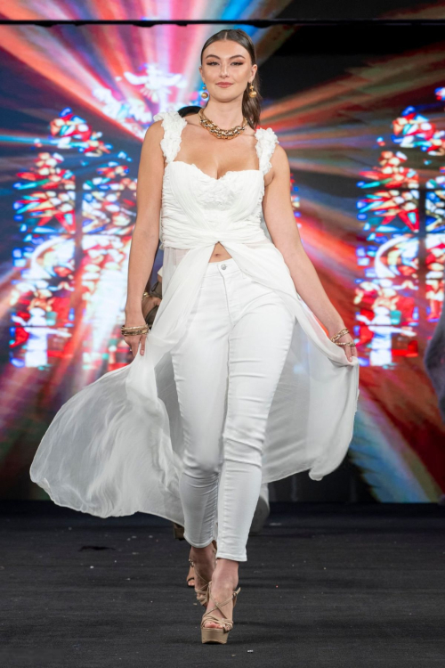 Rachel Pizzolato Walks Runway at Art Hearts Fashion Shows in New York 7