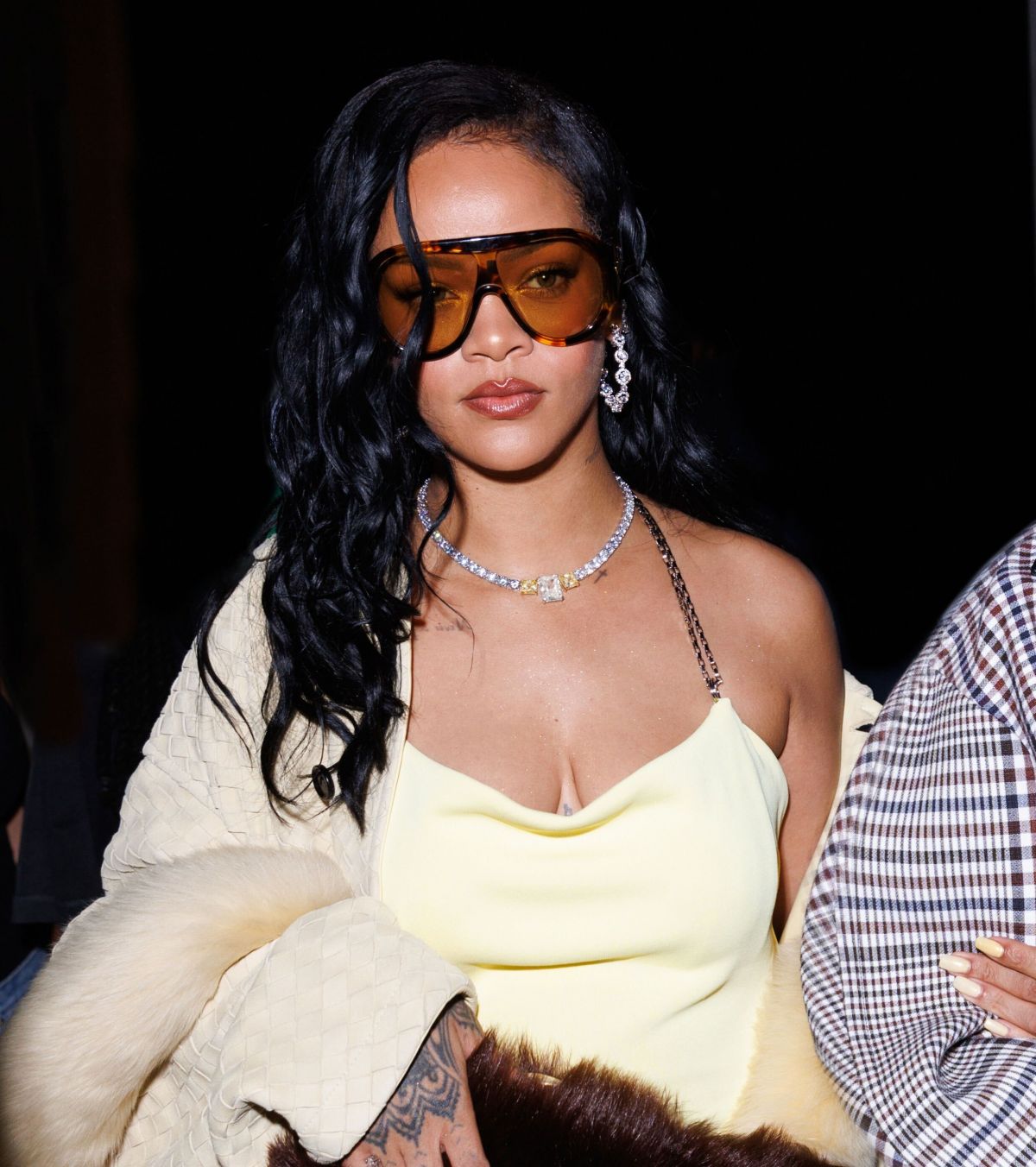 Rihanna at Bottega Veneta After-party in Milan