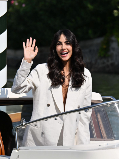 Rocio Munoz Morales arrives at Hotel Excelsior for 81st Venice International Film Festival 2