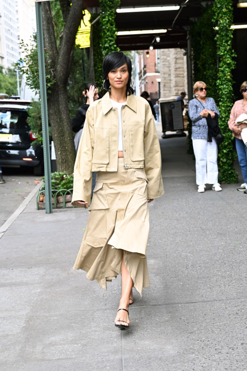 Sharina Gutierrez at Dennis Basso Spring 2024 Fashion Show in New York