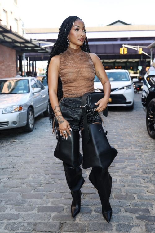 Shenseea Arrives at Alexander Wang Show at New York Fashion Week 2