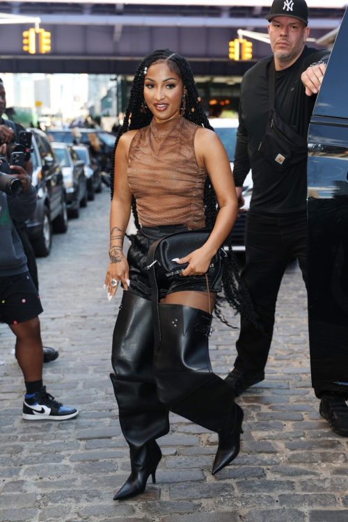 Shenseea Arrives at Alexander Wang Show at New York Fashion Week 3