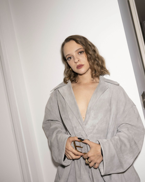 Shira Haas Prepares for Loewe Fashion Show at Paris Fashion Week, September 2024