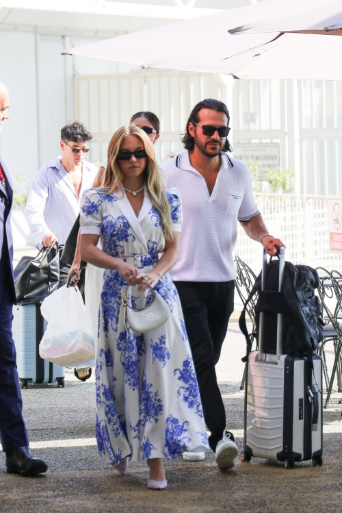 Sydney Sweeney and Jonathan Davino arrive at venice film festival