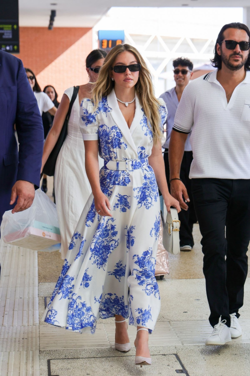 Sydney Sweeney and Jonathan Davino arrive at venice film festival 3