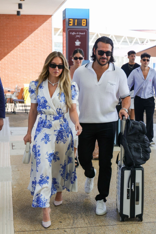 Sydney Sweeney and Jonathan Davino arrive at venice film festival 6