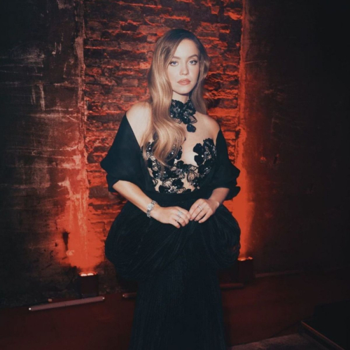 Sydney Sweeney Armani Beauty Dinner Photoshoot, August 2024