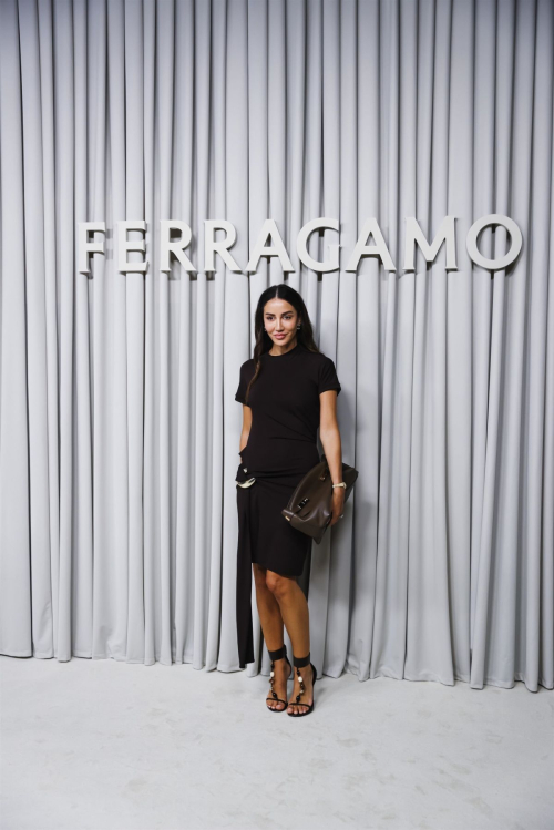 Tamara Kalinic at Ferragamo Show at Milan Fashion Week 2