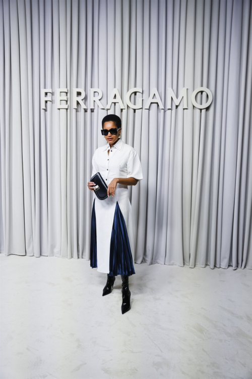 Tamu McPherson at Ferragamo Show at Milan Fashion Week 1